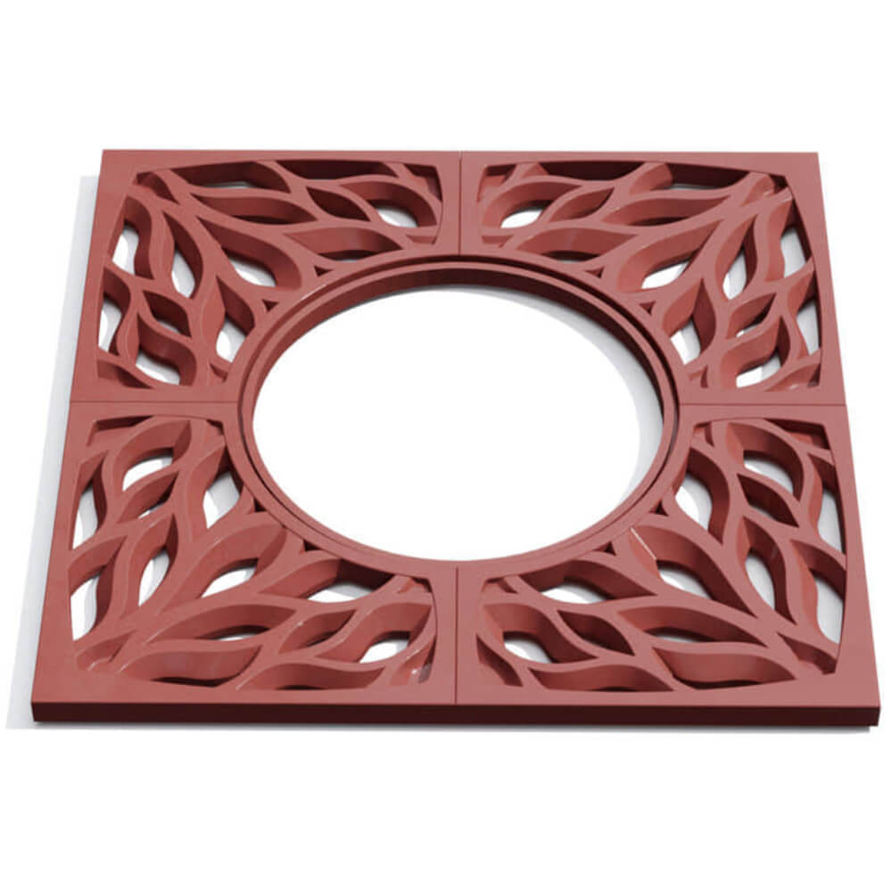 Приствольная решетка для дерева ZKING CRUST 1.2х1.2м Красная Зеленокумск фото