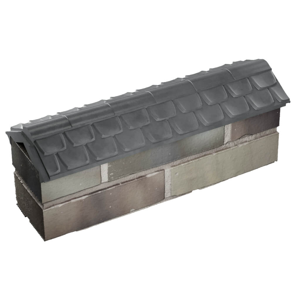 Парапет Zking Эльбрус Серый с посадкой на 0.5 кирпича (130мм) в Зеленокумске фото