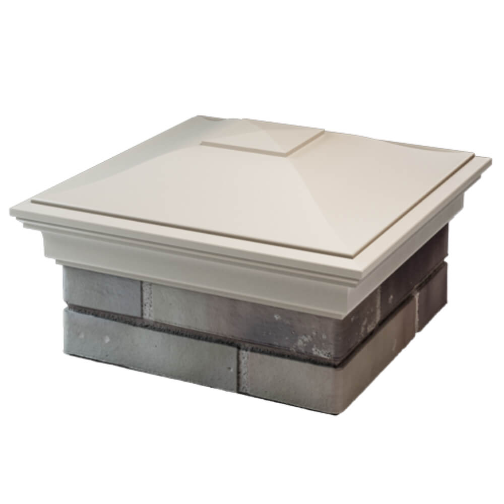 Колпак Zking Монблан Бежевый на столб 1.5х1.5 кирпича (385х385мм) в Зеленокумске фото