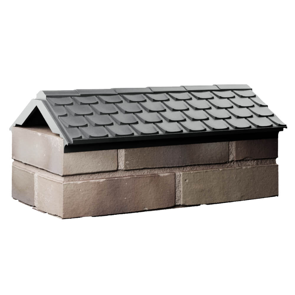 Парапет Zking Эльбрус Серый с посадкой на 1 кирпич (255мм) Зеленокумск фото
