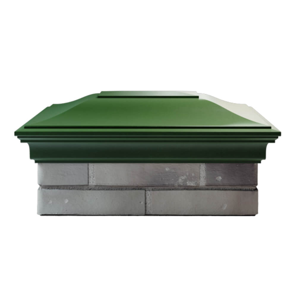Колпак Zking Монблан Зеленый на столб 2х1.5 кирпича (515х385мм) в Зеленокумске фото