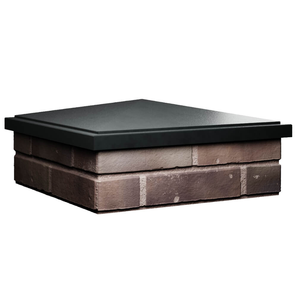 Колпак Zking БонаМоно Черный на столб 2х2 кирпича (515х515, 530х530мм) в Зеленокумске фото