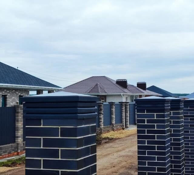 Колпак Zking Бона ХайТек Серый на столб 1.5х1.5 кирпича (385х385мм) в Зеленокумске фото