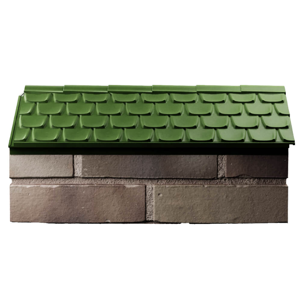 Парапет Zking Эльбрус Зеленый с посадкой на 1 кирпич (255мм) в Зеленокумске фото