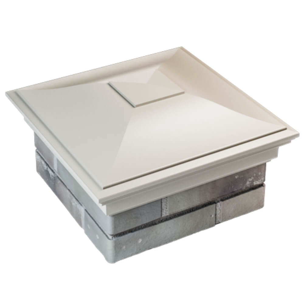 Колпак Zking Монблан Бежевый на столб 1.5х1.5 кирпича (385х385мм) в Зеленокумске фото