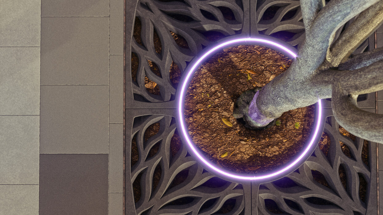 Приствольная решетка для дерева ZKING CRUST 1.2х1.2м Черная в Зеленокумске фото