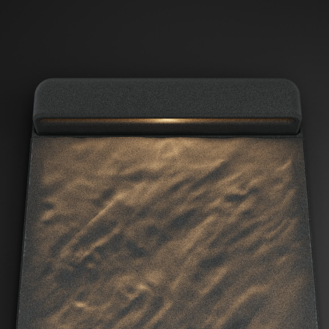 LED Светильник для шаговой плиты STONE Графитовый Серый 330х75х98мм в Зеленокумске фото