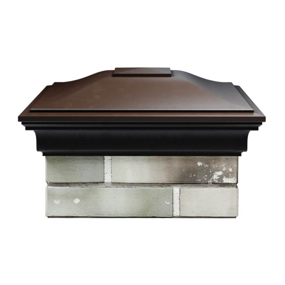 Колпак Zking Монблан Коричневый на столб 1.5х1.5 еврокирпича 0.7НФ (355х355мм) Зеленокумск фото