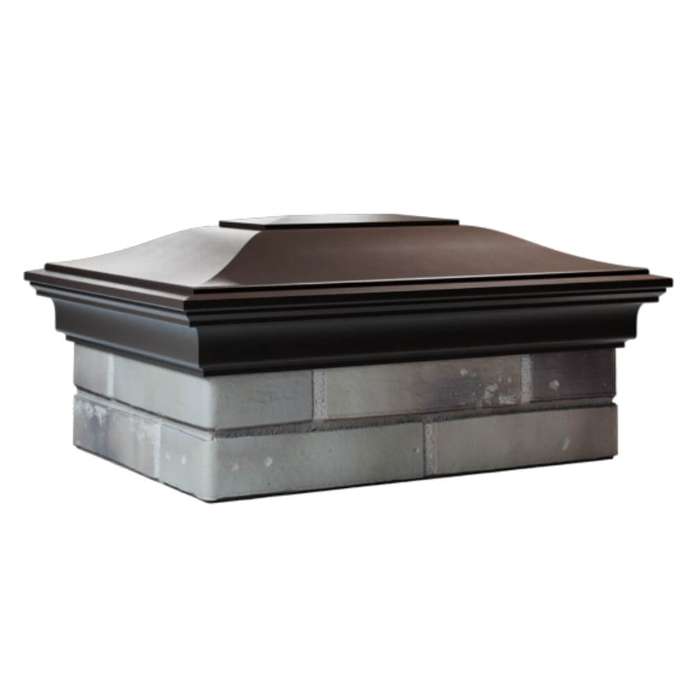 Колпак Zking Монблан Коричневый на столб 2х1.5 кирпича (515х385мм) в Зеленокумске фото