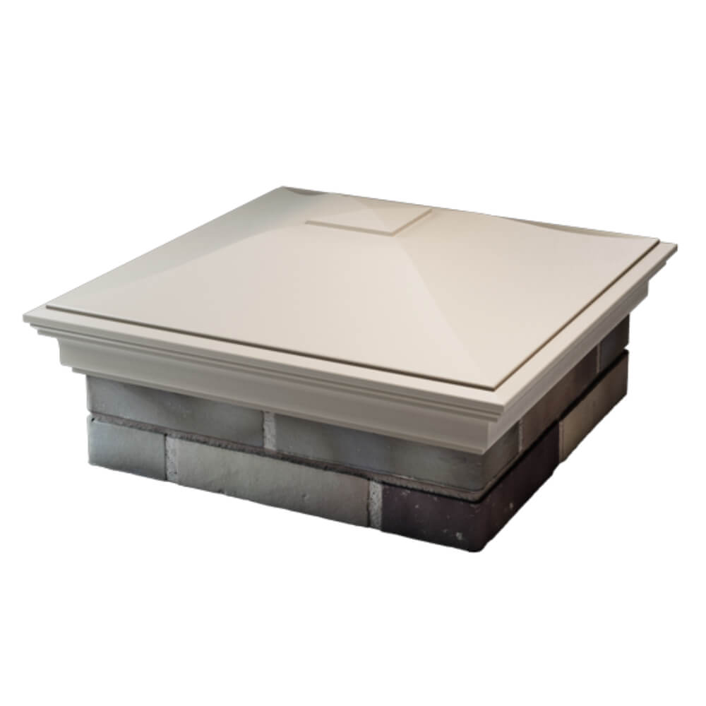 Колпак Zking Монблан Бежевый на столб 2х2 кирпича (515х515мм) в Зеленокумске фото