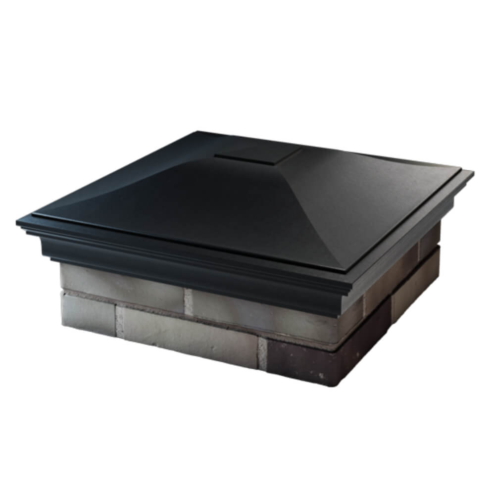 Колпак Zking Монблан Черный на столб 2х2 кирпича (515х515мм) в Зеленокумске фото