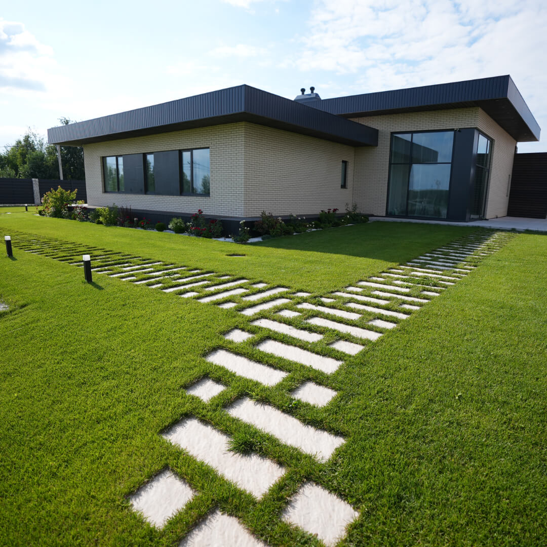 Шаговая плита STONE Светлая Галька 990х330х55мм в Зеленокумске фото