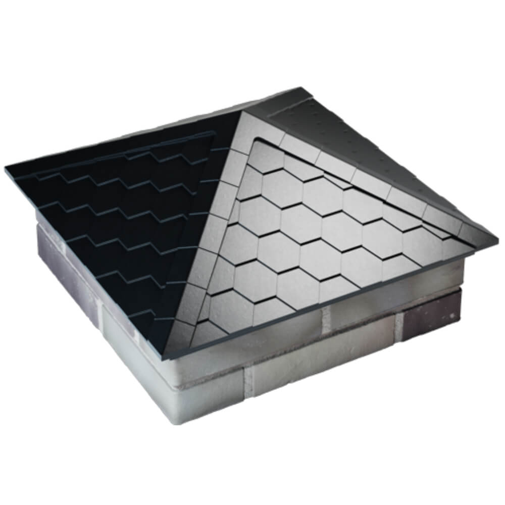 Колпак Zking Эверест Черный на столб 2х2 кирпича (535х535мм) Зеленокумск фото