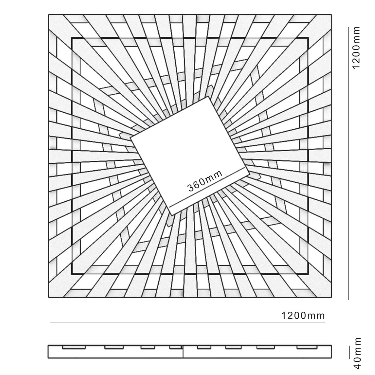 Приствольная решетка для дерева ZKING ATMOSPHERE 1.2х1.2м Бежевая в Зеленокумске фото