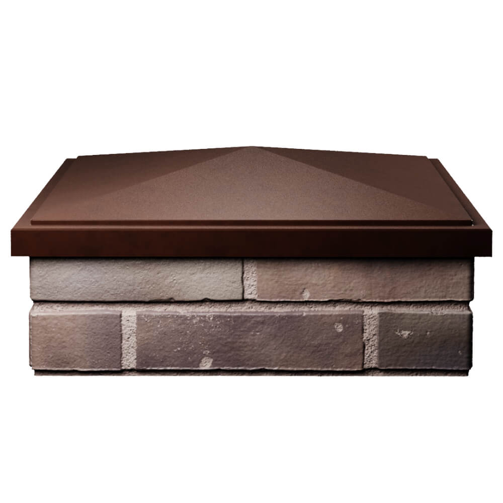 Колпак Zking БонаМоно Коричневый на столб 2х2 кирпича (515х515, 530х530мм) Зеленокумск фото