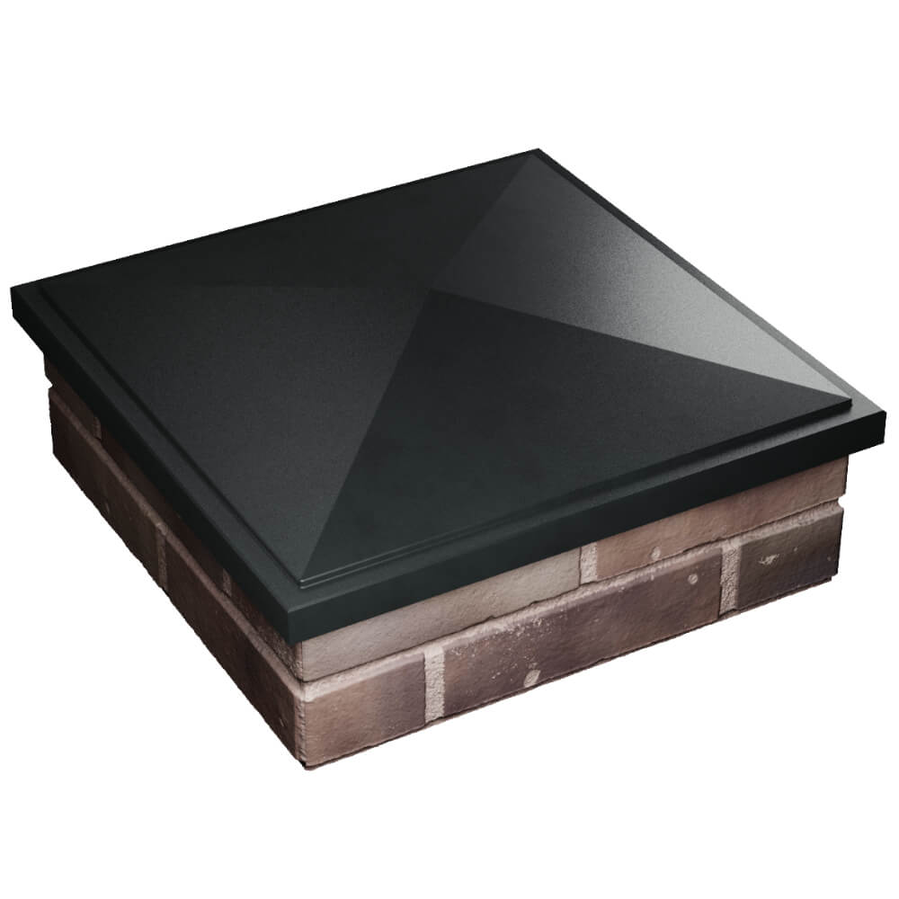 Колпак Zking БонаМоно Черный на столб 2х2 кирпича (515х515, 530х530мм) в Зеленокумске фото