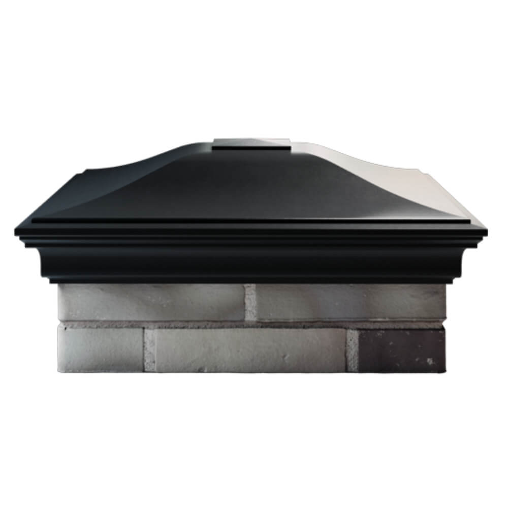 Колпак Zking Монблан Черный на столб 2х2 кирпича (515х515мм) в Зеленокумске фото