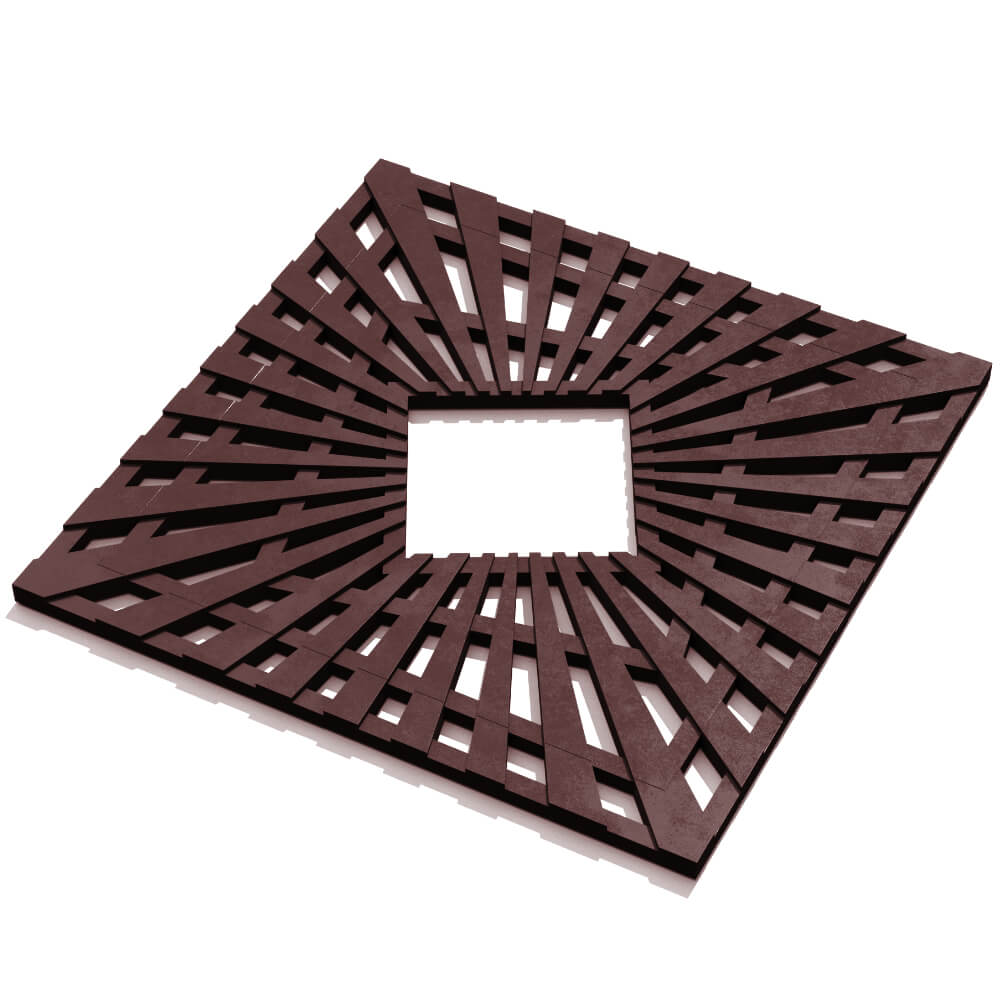 Приствольная решетка для дерева ZKING ATMOSPHERE 1.2х1.2м Коричневая в Зеленокумске фото