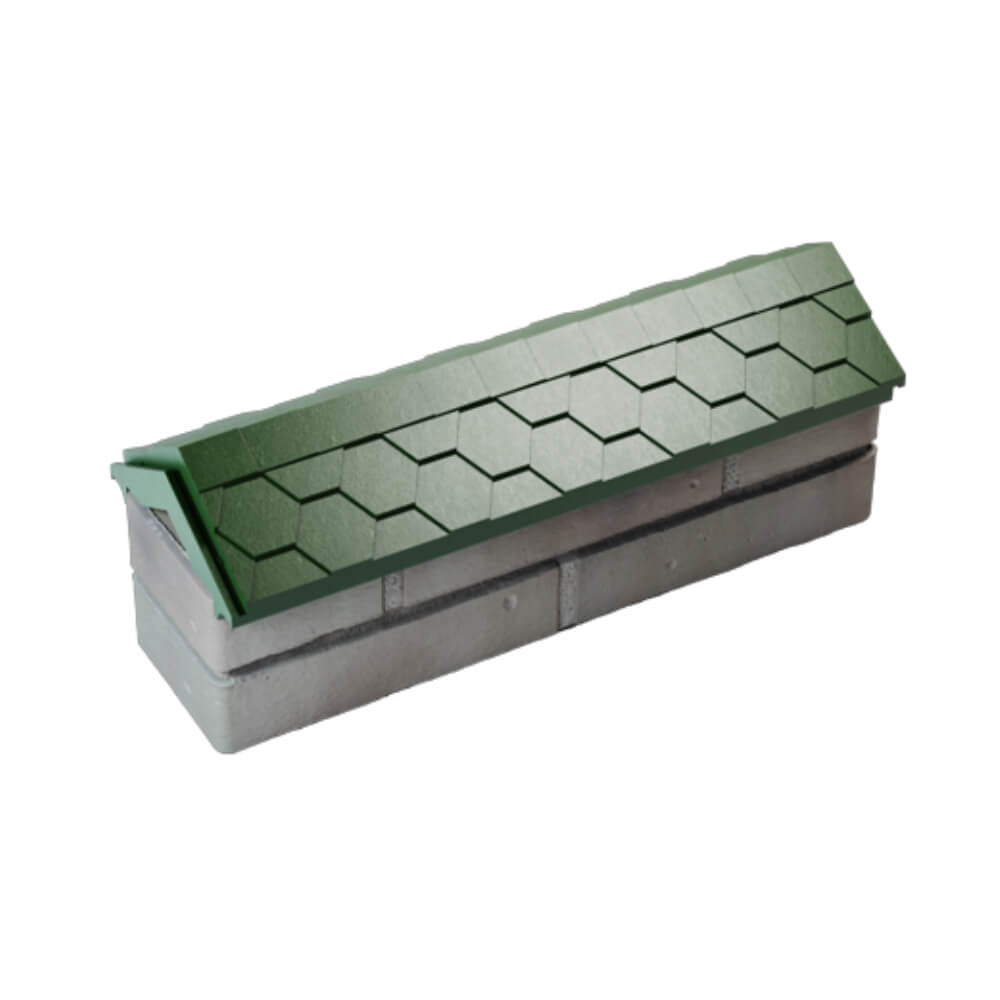 Парапет Zking Эверест Зеленый с посадкой на 0.5 кирпича (130мм) в Зеленокумске фото