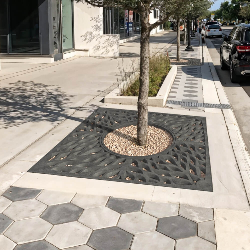 Приствольная решетка для дерева ZKING CRUST 2х2м Черная в Зеленокумске фото