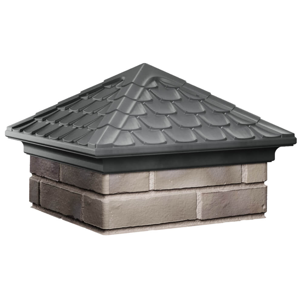 Колпак Zking Эльбрус Серый на столб 1.5х1.5 кирпича (385х385мм) в Зеленокумске фото