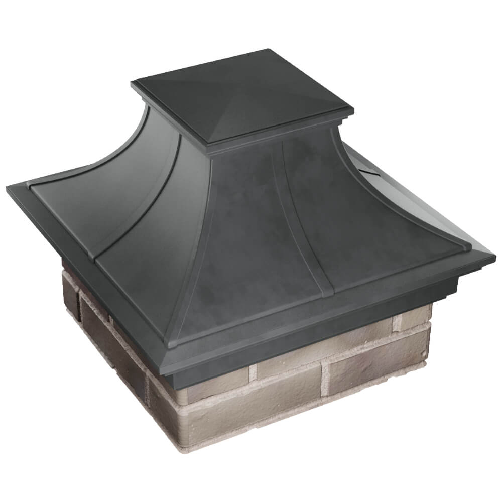 Колпак Zking Монблан Премиум Серый на столб 1.5х1.5 кирпича (385х385мм) в Зеленокумске фото