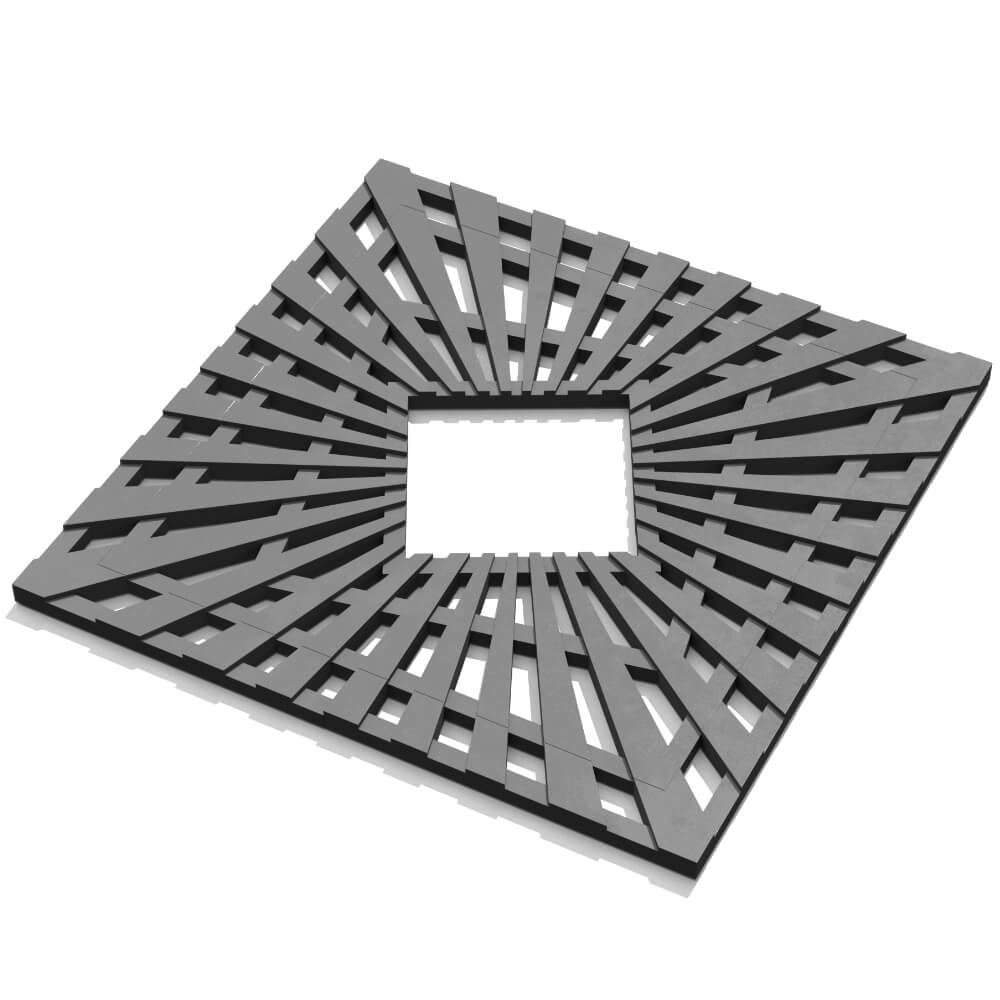 Приствольная решетка для дерева ZKING ATMOSPHERE 1.2х1.2м Серая в Зеленокумске фото