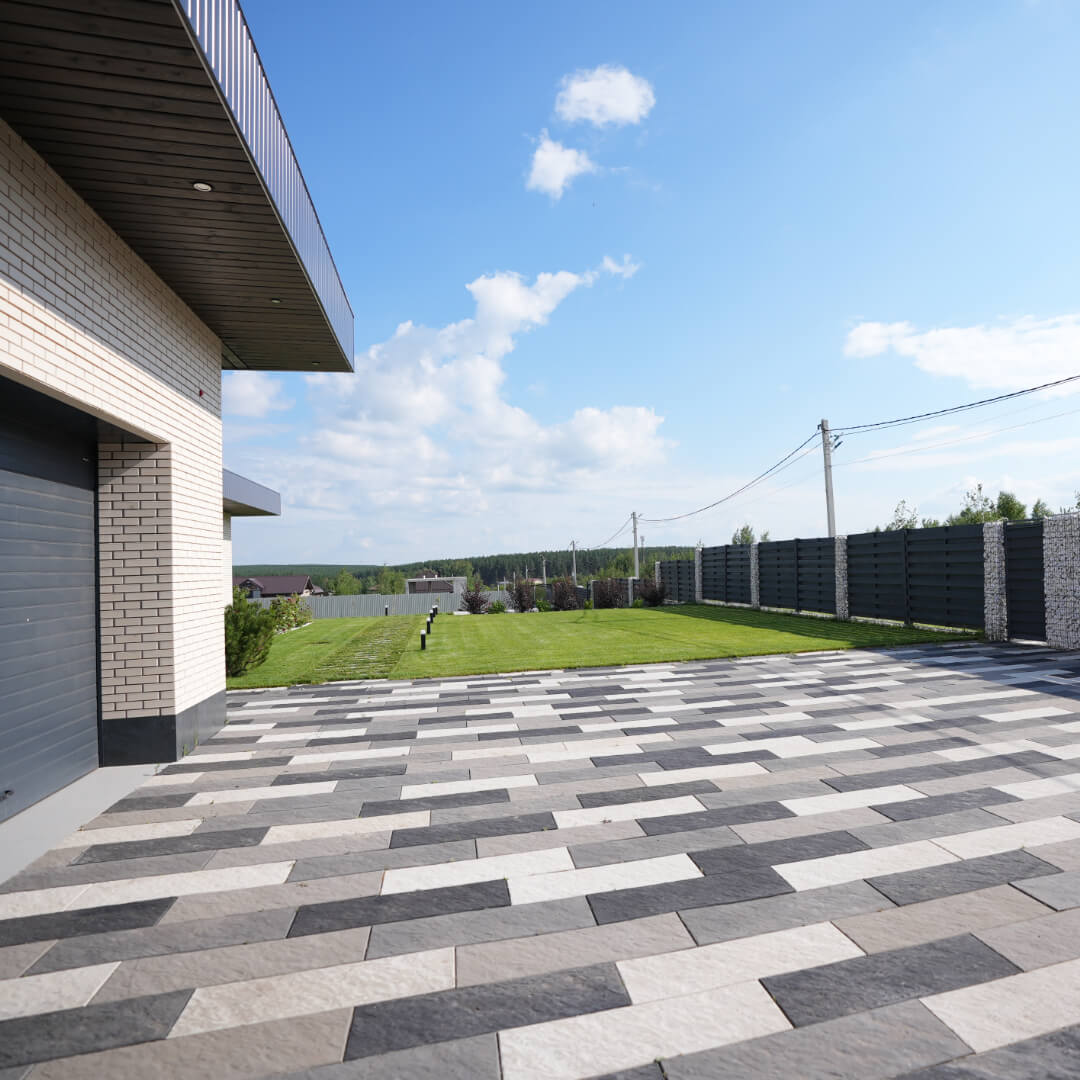 Шаговая плита STONE Светлая Галька 990х330х55мм в Зеленокумске фото